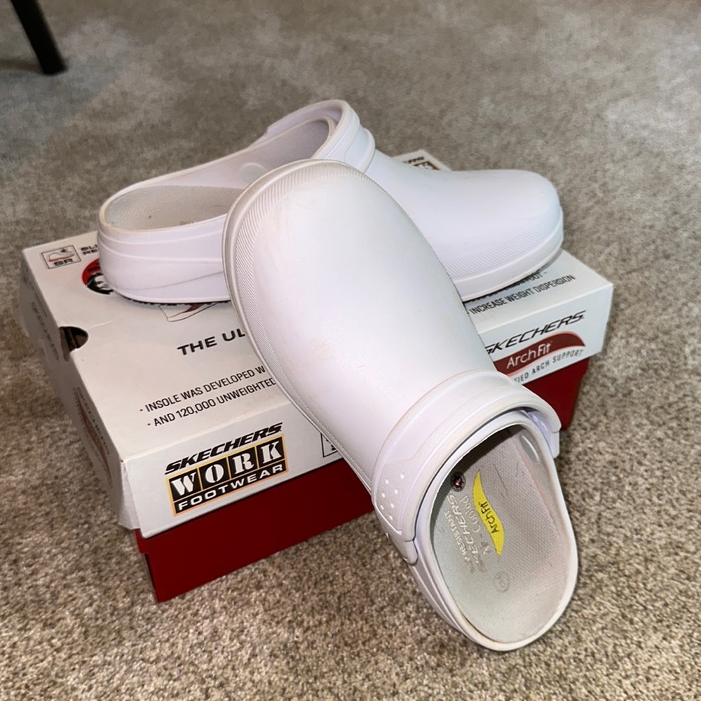 White nursing shoes